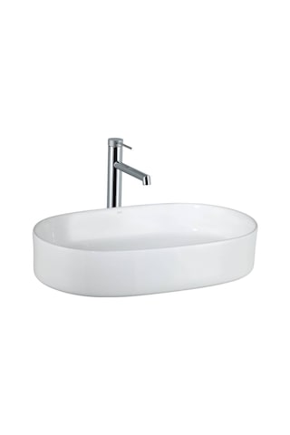 Lena - Tezgah Üstü Lavabo Parlak Beyaz - E-w1202- Beyaz