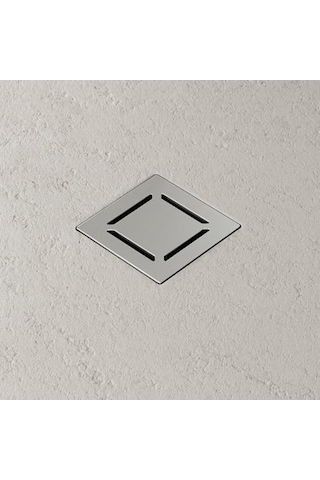 V-flow Kare 5606976 Duş Kanalı, Yandan Çıkışlı, 15x15 Cm, Dk 100 Kapak, Mat Krom 4 Renk