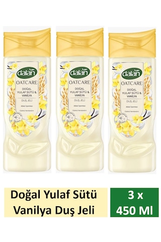Dalan Duş Jeli Oatcare Yulaf Sütü Ve Vanilya 450 Ml X 3 Adet