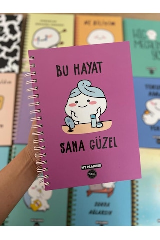 Bu Hayat Sana Güzel Konuşan Ajanda-akademik Ajanda Planlayıcı Mor