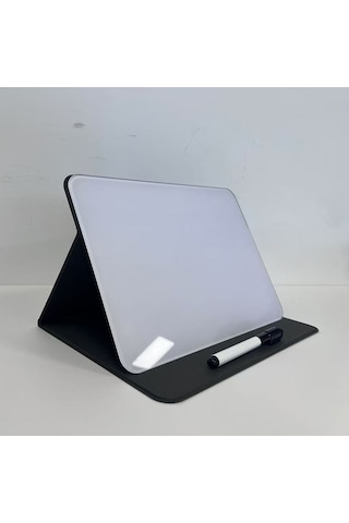 A4 Masaüstü Katlanır Not Defteri Silinebilir Küçük Beyaz Tahta Not Yazma Tahtası Beyaz