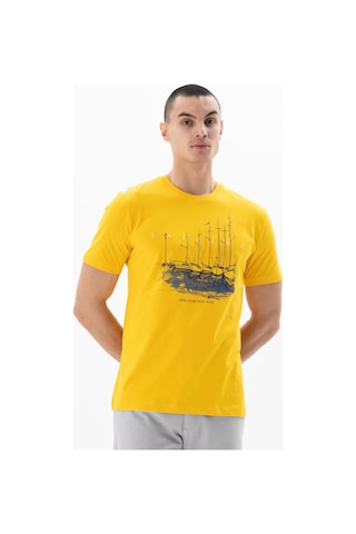 AR-MA Arma Erkek Regular Fit Bisiklet Yaka Tişört Y25344405301 Sarı