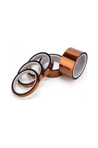 Vkemall 2 Adet 100 Ft Poliimid Isı Dayanıklı Bant, 250 C Maksimum Sıcaklık, İz Kalmadan Kaldırılabilir, Çeşitli Genişlik Seçenekleri 3-30mm