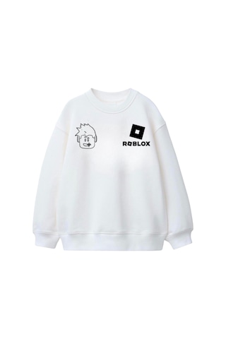 Seabubbles Roblox Çocuk Sweatshirt St09622 KREM