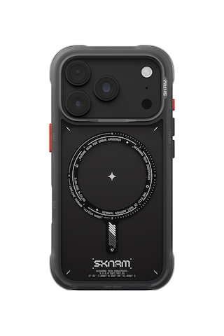 Apple Uyumlu iPhone 18 Pro Max Uyumlu Kılıf M-safe Şarj Özellikli Airbag Tasarımlı Skinarma Avion Kapak Siyah