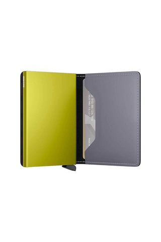 Secrid Slimwallet Matte Kartlık Cüzdan, Gri-mavi Çok Renkli