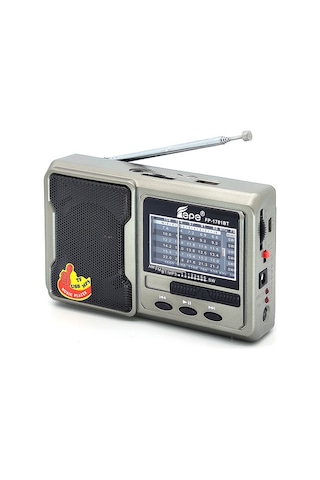 Fepe FP-1781BT FM Radyolu Bluetoothlu Şarjlı Cep Radyosu + El Feneri