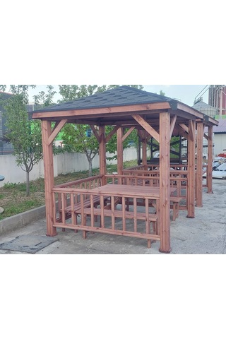 Emprenyeli Maun Ahşap Kamelya Çardak 6 M²
