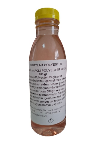 Fiber Polyester Tamir Seti 600 Gr Reçine+elyaf+fırça