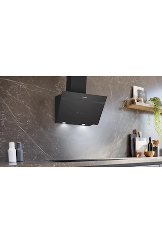 Siemens LC66KPJ60T iQ300 Duvar Tipi Davlumbaz 60 CM Siyah