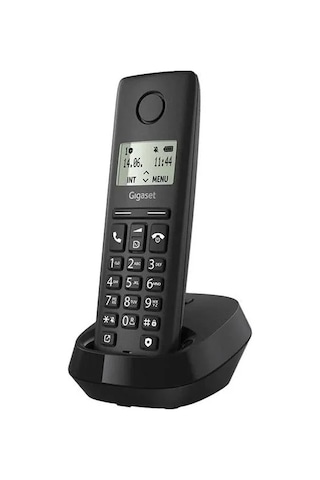 Gigaset Pure 100 Siyah Dect Telsiz Telefon - 14 Saat Konuşma 50 Kişilik Rehber Kapasitesi