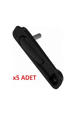 Gömme Gizli Sürme Kolu-siyah Renk Pvc & Alüminyum Kapı Pencere Uyumlu 5 Adet