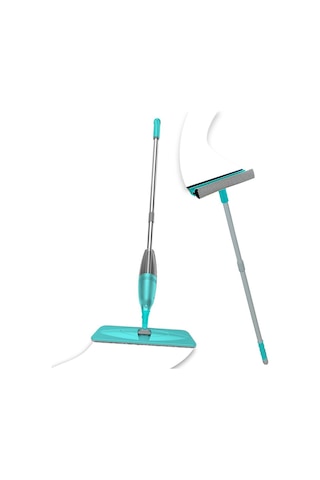 Pony Süper Sprey Mop Paspas Teleskopik Saplı Cam Sileceği Yeşil 2'li