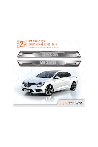 Renault Megane 4 Krom Ön Kapı Eşiği - 2 Parça - Hb-Sd
