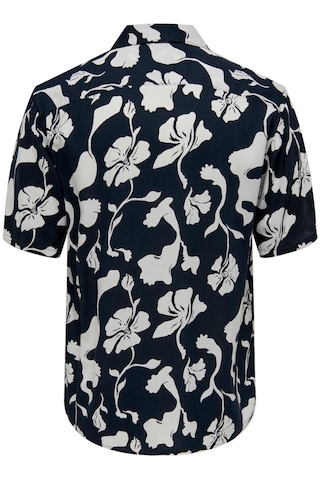 Only & Sons Onsdash Lıfe Ss Resort Aop Shırt Noos Lacivert 001