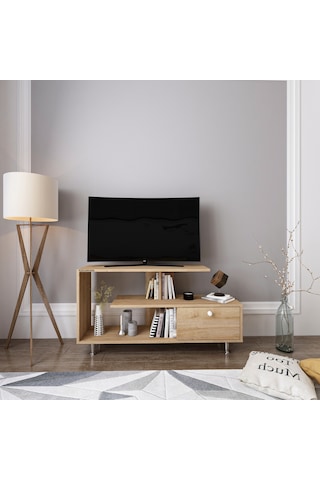 Mıxı Tv Ünitesi Tv Sehpası 120 Cm Meşe