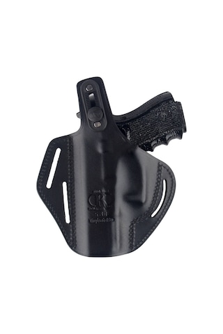 Smith Wesson 5906 Deri Tabanca Kılıfı Tam Kelebek Siyah-2538 Siyah