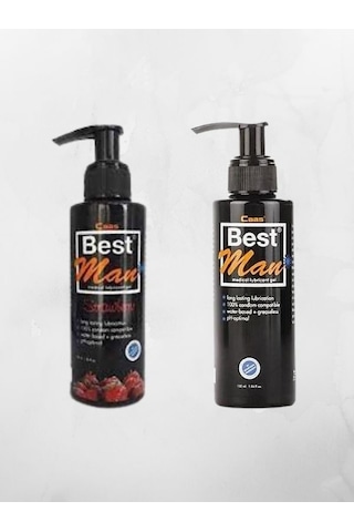 Best Man  Çilekli + Sade Lubricant Jel 2 x 150 ML