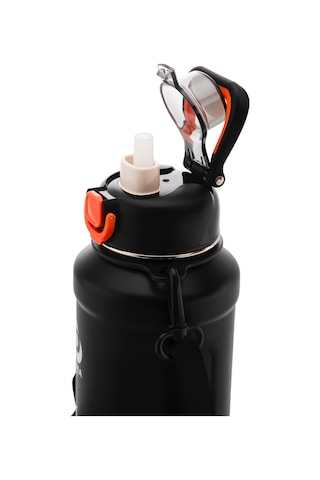 Daima Aqua 1000 Ml 12 Saat Sıcak 24 Soğuk Siyah Termos Siyah