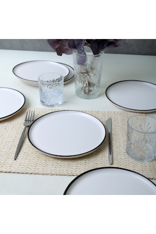 Keramika Simply Nordic Pasta Tabağı 22 Cm 6 Adet 19985