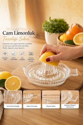 Porsima Kts0063-1 Cam Portakal Limon Sıkacağı- 100 Ml