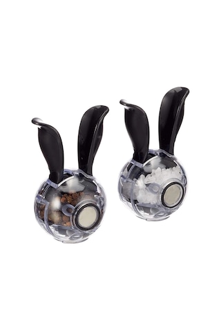 Jialan Tuz Ve Karabiber Değirmeni Mini Manuel Baharat Öğütücü Siyah - Şeffaf