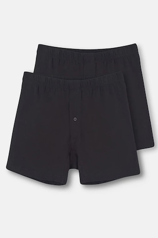 Dagi 1220 Erkek 2'li %100 Pamuk Penye Boxer-siyah Siyah