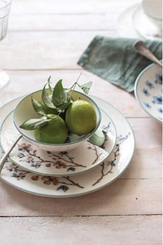 ChiChi Home Sakura 6 Kişilik 24 Parça Porselen Yemek Takımı Desenli