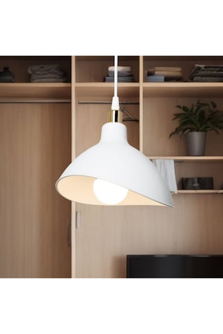 Handel Mika Tekli Tavan Sarkıt Avize Beyaz Renk Mutfak Hol Cafe İşletme Avize Beyaz