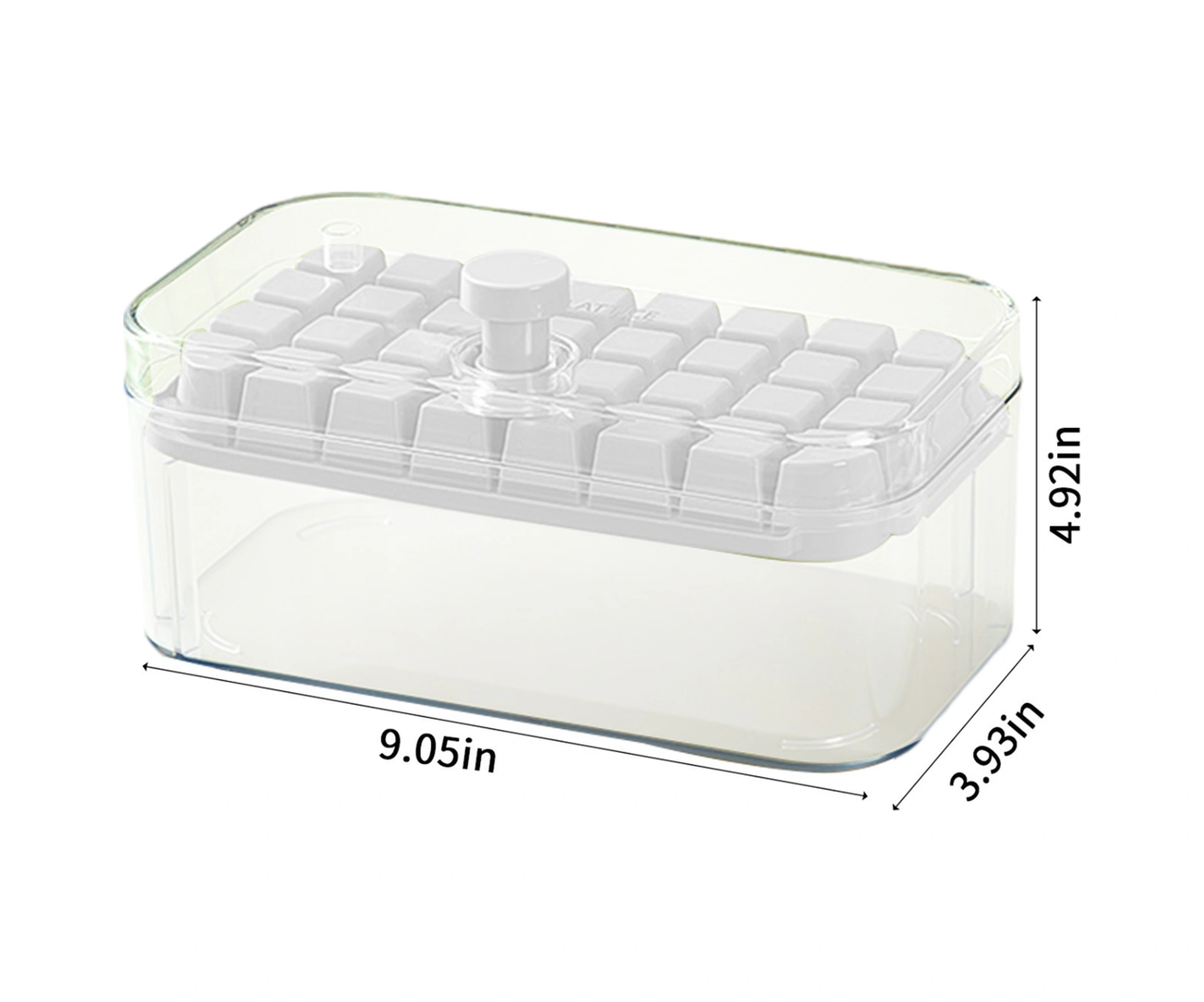 Dofolink 32 Adet Buz Küpü Kalıbı, Kapağı Ve Depo Kutusu İle Buz Kaşığı - Kolay Çıkarım Ve Boşluk Tasarrufu Sağlayan Ev Gereci Buz Depolama Seti Çok Renkli