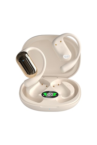 Asılı Kulak Tipi Bluetooth Kulaklık Kablosuz Kemiksiz İletim Gürültü Azaltma Açık Ve Kulağa Girilemiyor Yeni Koşu Spor Kulaklıkları