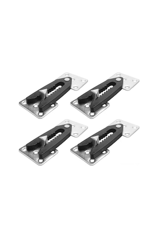 Samdoo 4 Adet Demir Mutfak Koltuk Yatağı Ekleme Bağlayıcı, Gümüş-siyah Mobilya Katlanabilir Bağlantı Elemanı