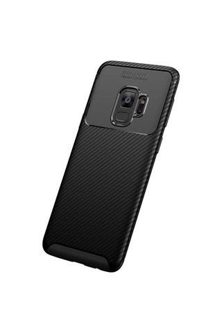 Samsung Uyumlu Galaxy S9 Kılıf Zore Negro Silikon Kapak-Siyah