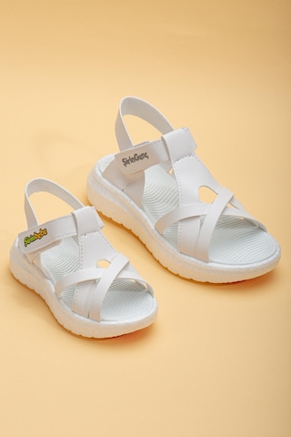 Şirinbebe Şiringenç Yüz Direkli Çapraz Bantlı Ortopedik Beyaz Kız Bebek Kız Çocuk Sandalet-3091-beyaz Beyaz