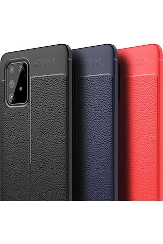 Samsung Galaxy Uyumlu A91 (S10 Lite) Kilif Deri Tarzi Niss Silikon Case 405443402