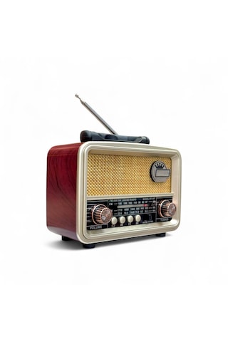 Rt-827p Güneş Panelli Nostaljik Radyo,şık Tasarım Bluetooth Nostalji Radyo