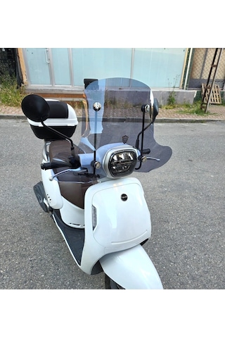 Motocam Rks Vps 125 Ön Cam 2022-2026 Model 42cm Füme Renkli 4mm Elcikli Aparatsız