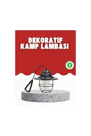 Açık Hava Etkinlikleri İçin Çam Kozalağı Gece Işığı Kırmızı