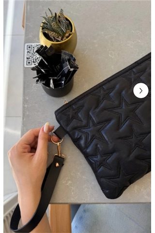 Biem Accessory Biem Yıldız Kabartmalı Siyah El Bilek Ve Omuz Çantası Çok Renkli