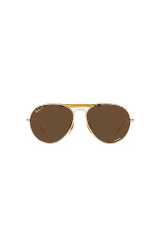 Ray-Ban 8063 9205an Kahverengi Titanyum Polarize Güneş Gözlüğü
