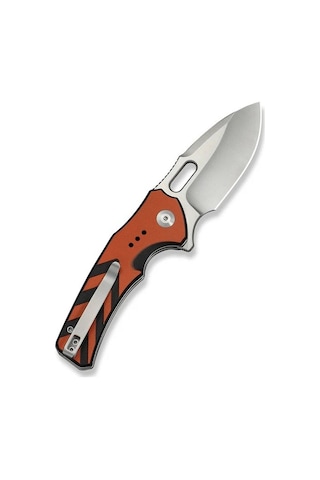 Civivi Vexron Milled Orange & Black G10 Handle Satin Finished 14c28n Blade Kamp Çakı Turuncu
