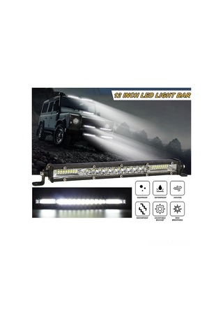 Jeehugo 12 İnç Led Araç Farı 12v-24v Su Geçirmez Ip67 Ateşli Işık Çubuğu, 9000-45000 Lumens, Atv/suv/kamyon İçin Dayanıklı Alüminyum Gövde