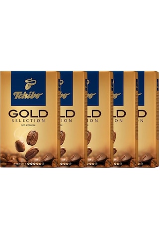 Tchibo Gold Selection Öğütülmüş Filtre Kahve 5'li Set Tchibo Gold Selection Öğütülmüş Filtre Kahve 5'li Set