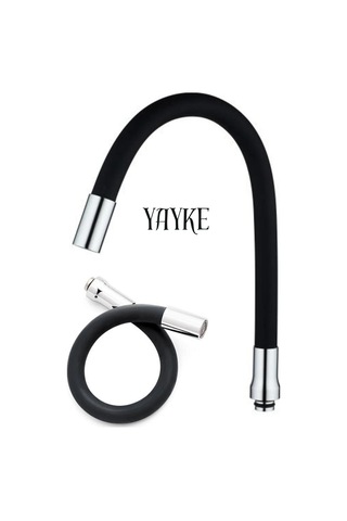 Yayke Siyah Renkli Oynar Başlıklı Musluk Batarya Başlığı Kobar