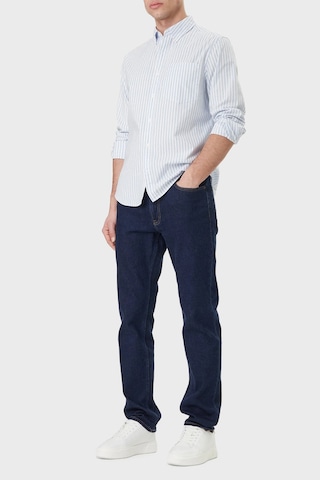 Calvin Klein Erkek Gömlek Lv04rf100g C32 Mavi-beyaz Mavi-beyaz