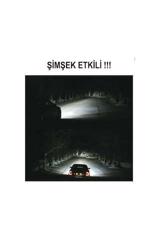H7 Led Zenon C6 Mini Led Xenon Ampul 12800 Lümen Beyaz Renk 6000