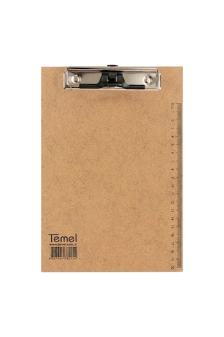 Temel A4 ve A5 Ahşap Sekreterlik Metal Klipsli 2li Set