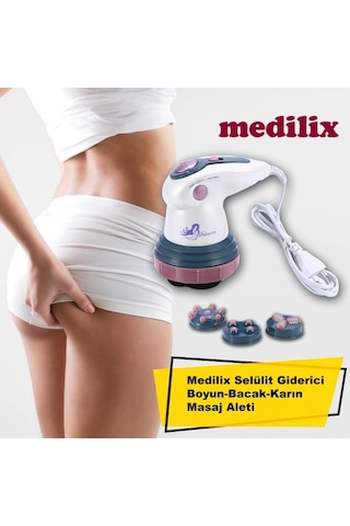 Medilix Selülit Masaj Aleti 4 Başlıklı Beyaz