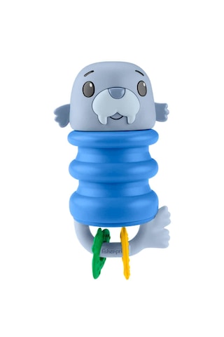 Fisher-price Jhb54 Deniz Dostları 2in1 Silikon Çıngırak - Jhb55 - Jhb56 - Jhb57 Mavi