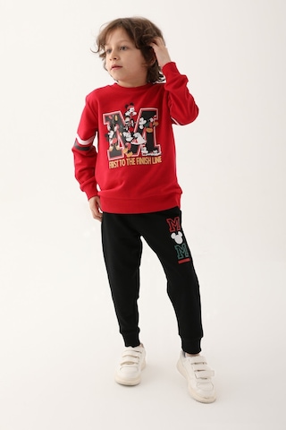 Mickey Mouse D4820-3 Çocuk Kırmızı Eşofman Takımı